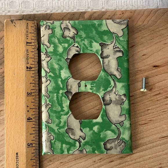 Babar Decorative Single Two Gang Outlet Wall Plate Decor 1933 Orig Art - Picture 6 of 7